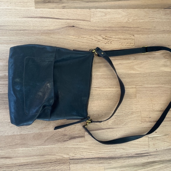 Fossil black leather hobo purse - Picture 4 of 4